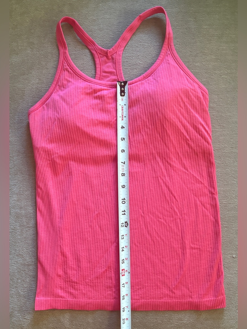 Lululemon Pink Ribbed Racerback Tank Top - Picture 5 of 6